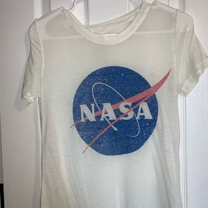 White NASA T-shirt